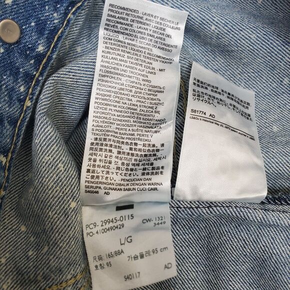 Levi's Premium Original Trucker Jacket Galactic Wash Women's Size Large NWT - Picture 8 of 15